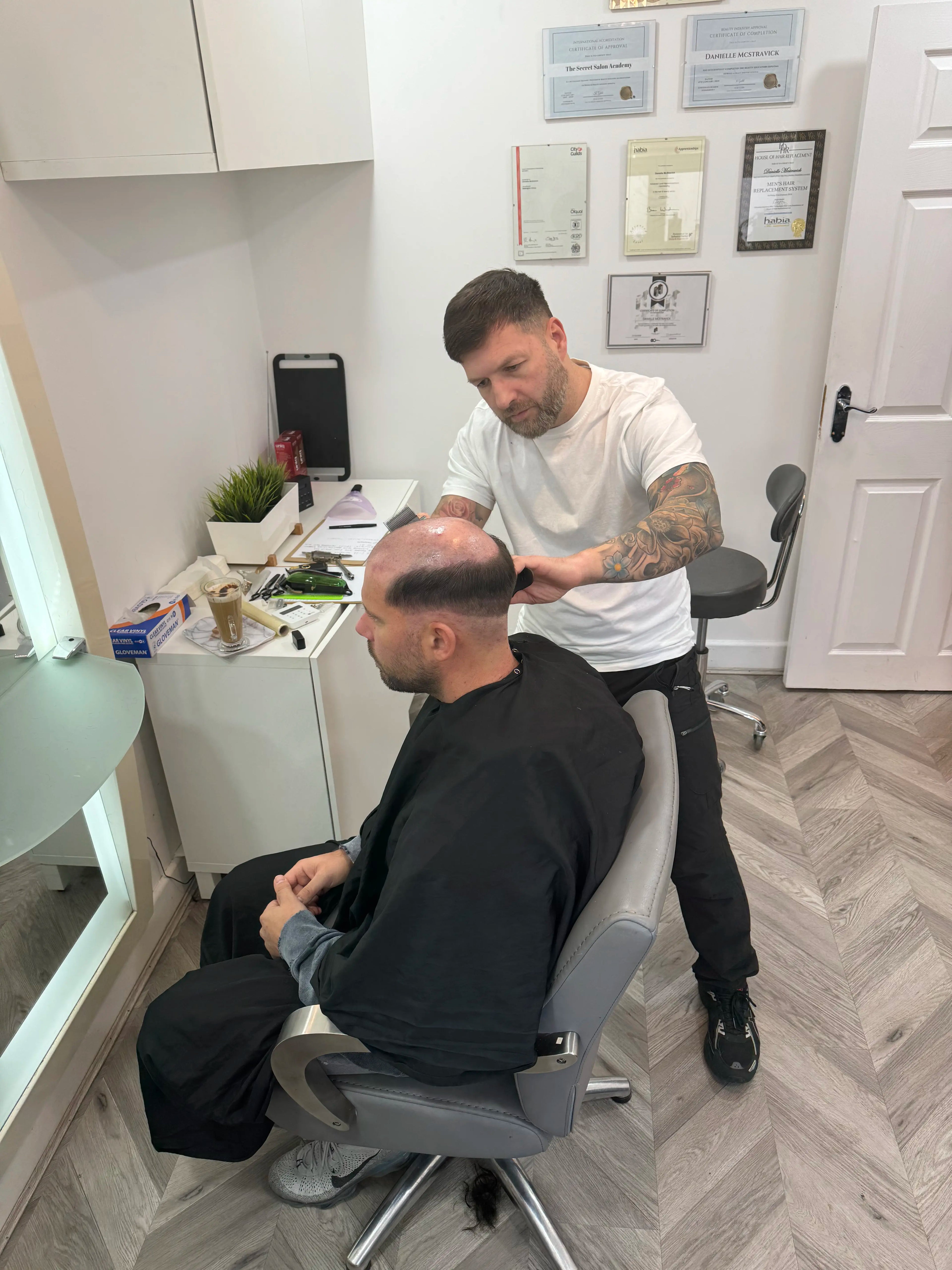 mens hair loss course student 